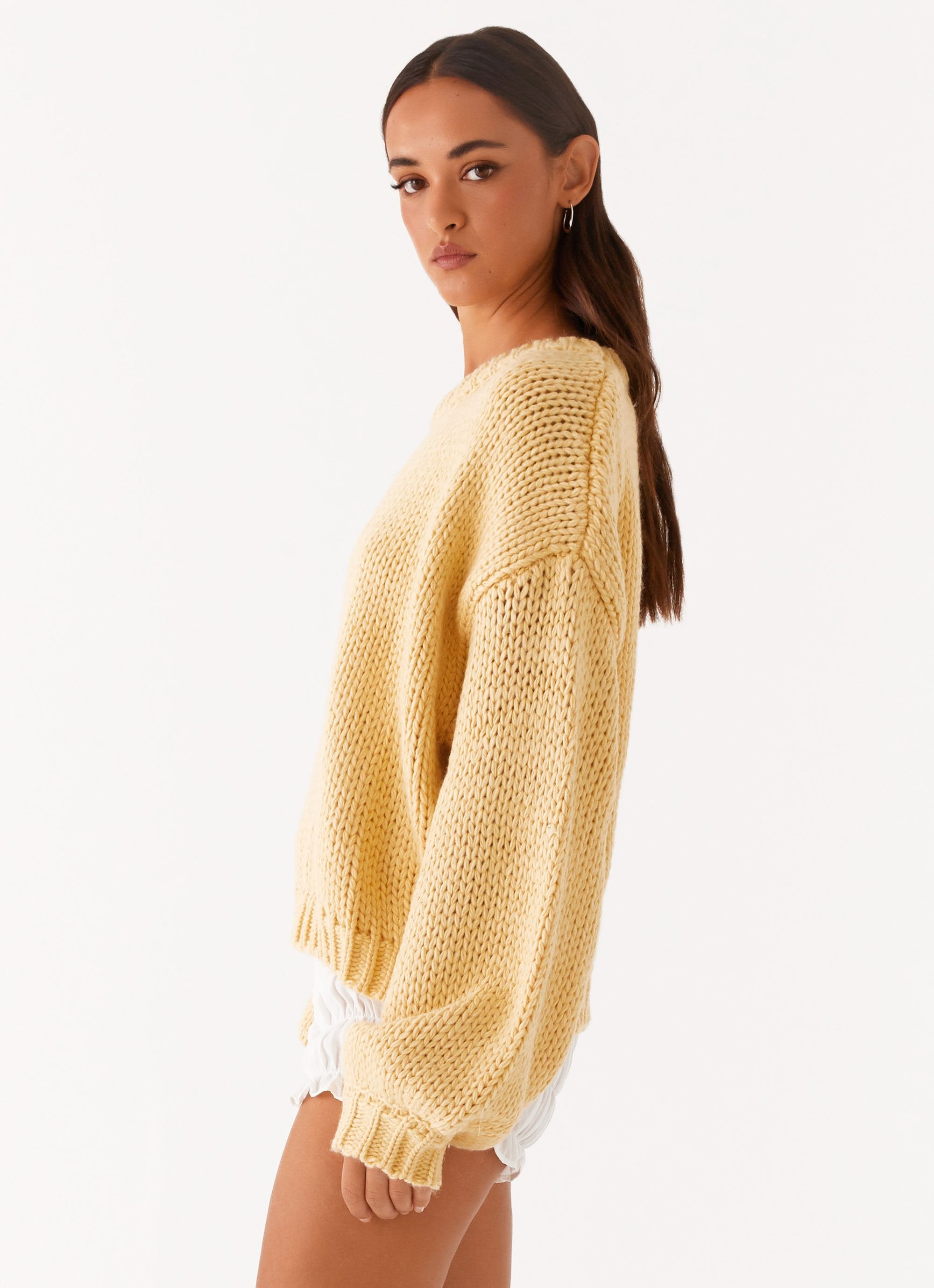 Costella Knit Sweater - Yellow