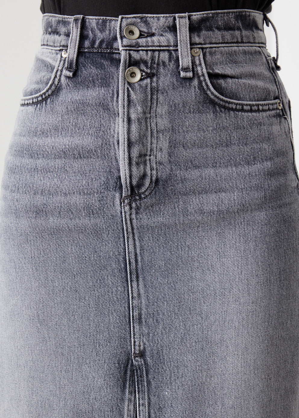 *NO STOCK* Broken In Denim High-Rise Skirt