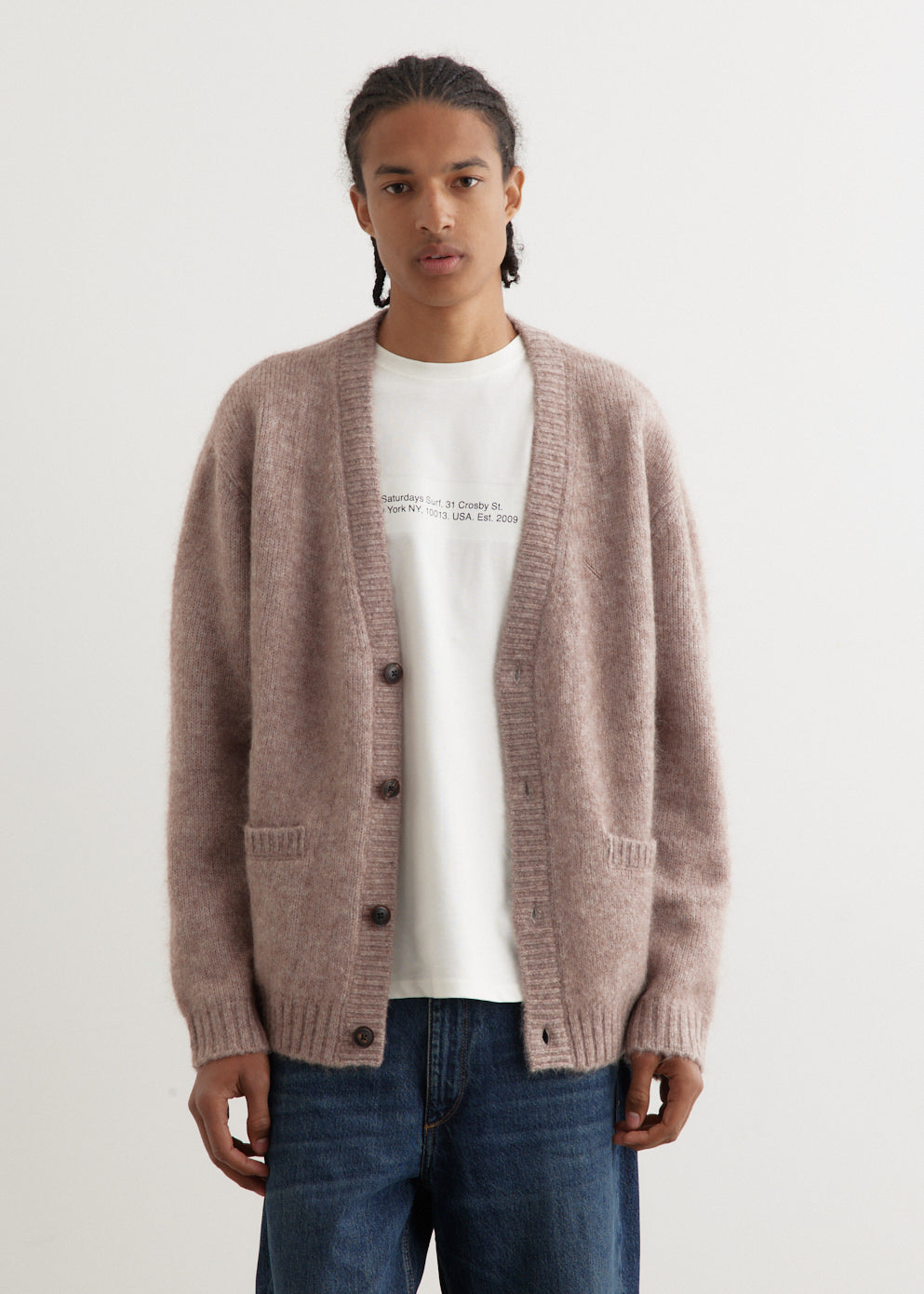 Michael Shaggy Wool Cardigan