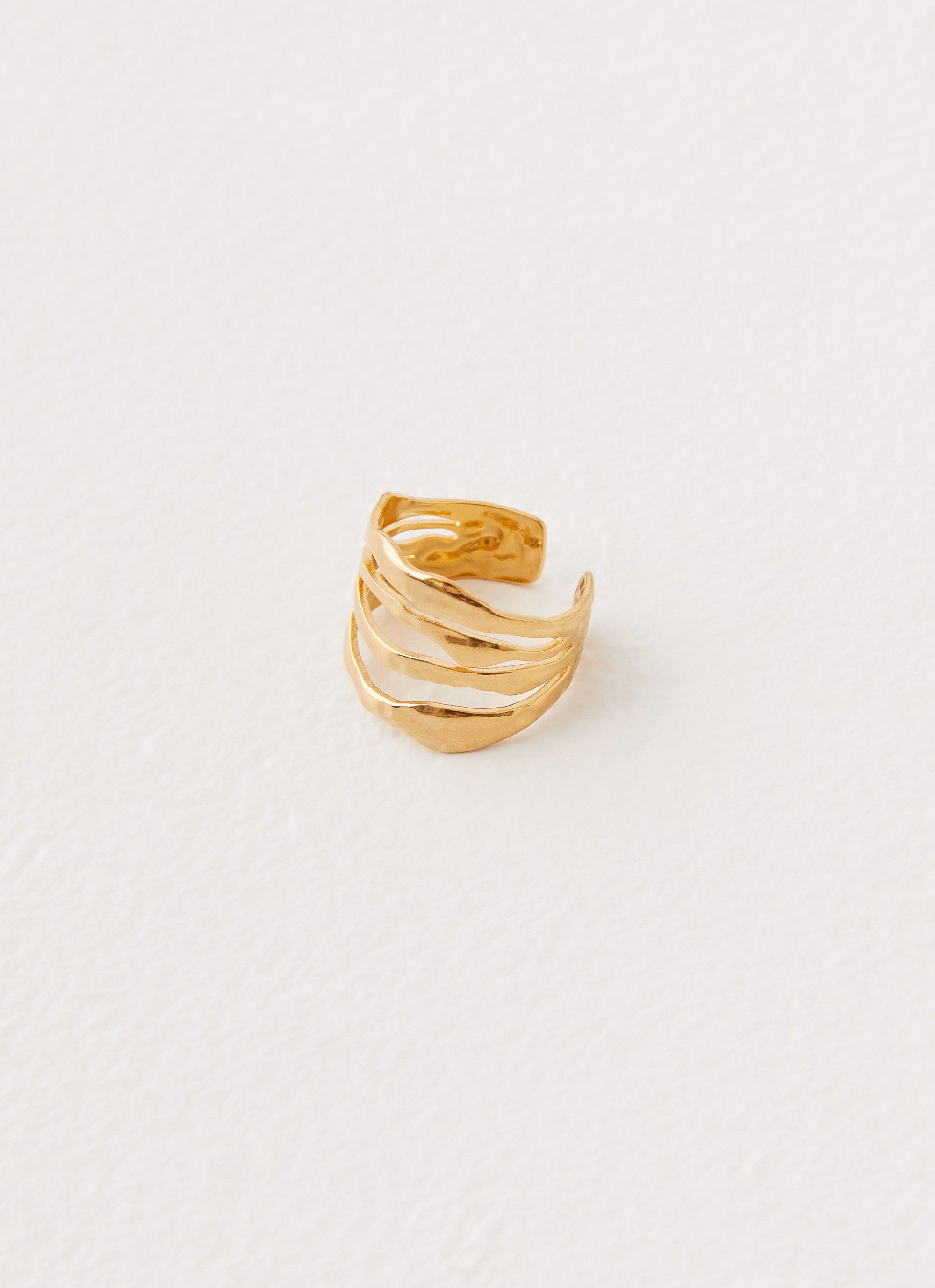 Lee Structured Ring - Gold