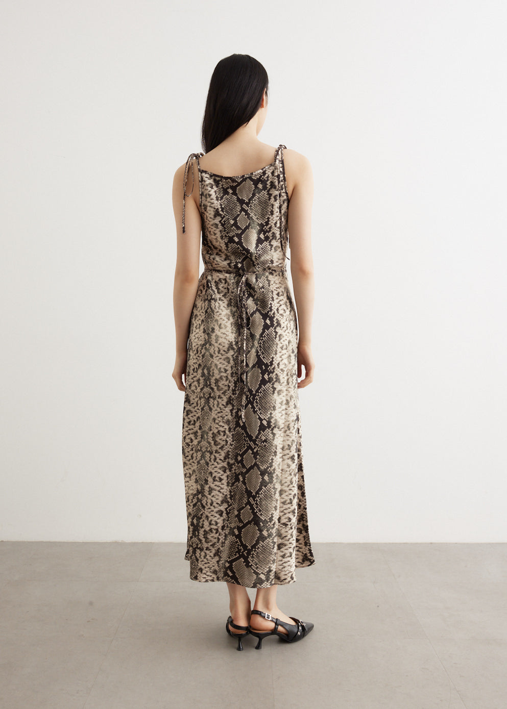 Dayla Python Fluid Seersucker Dress