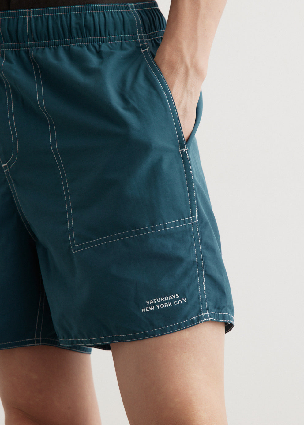 Talley Contrast Stitch Swim Shorts