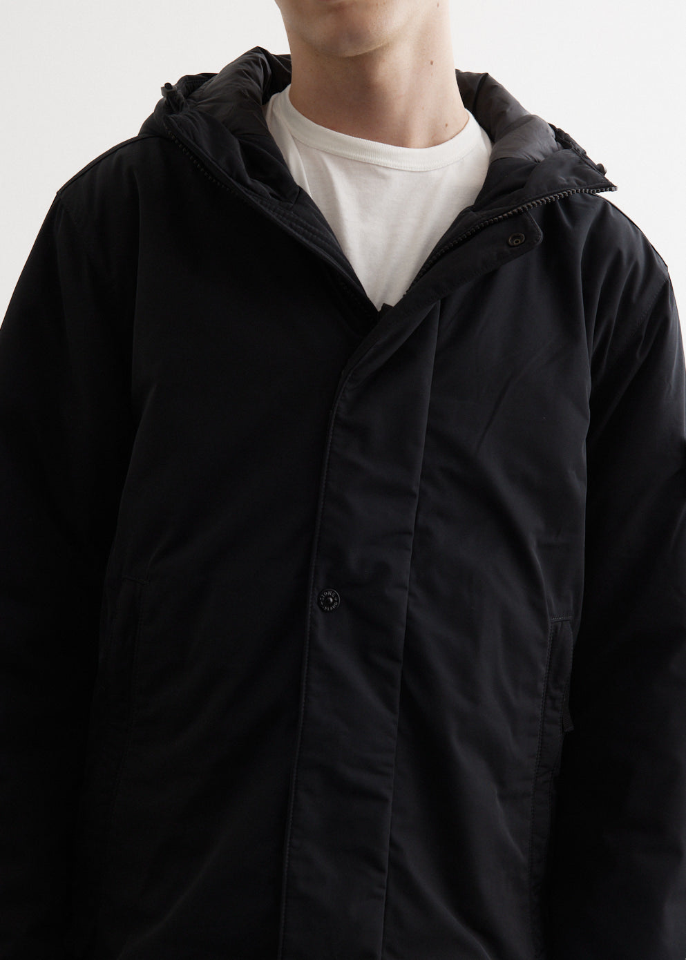 Micro Twill Hooded Jacket