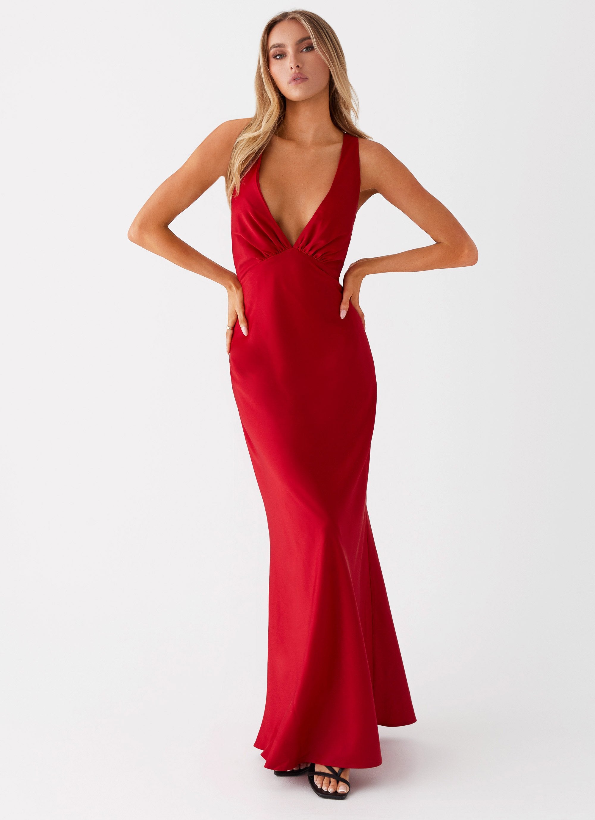 Slyvia Maxi Dress - Red