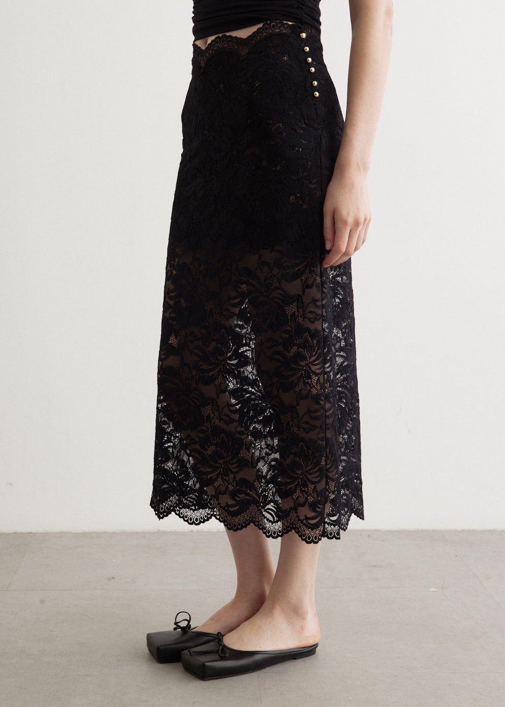 Lace Midi Skirt