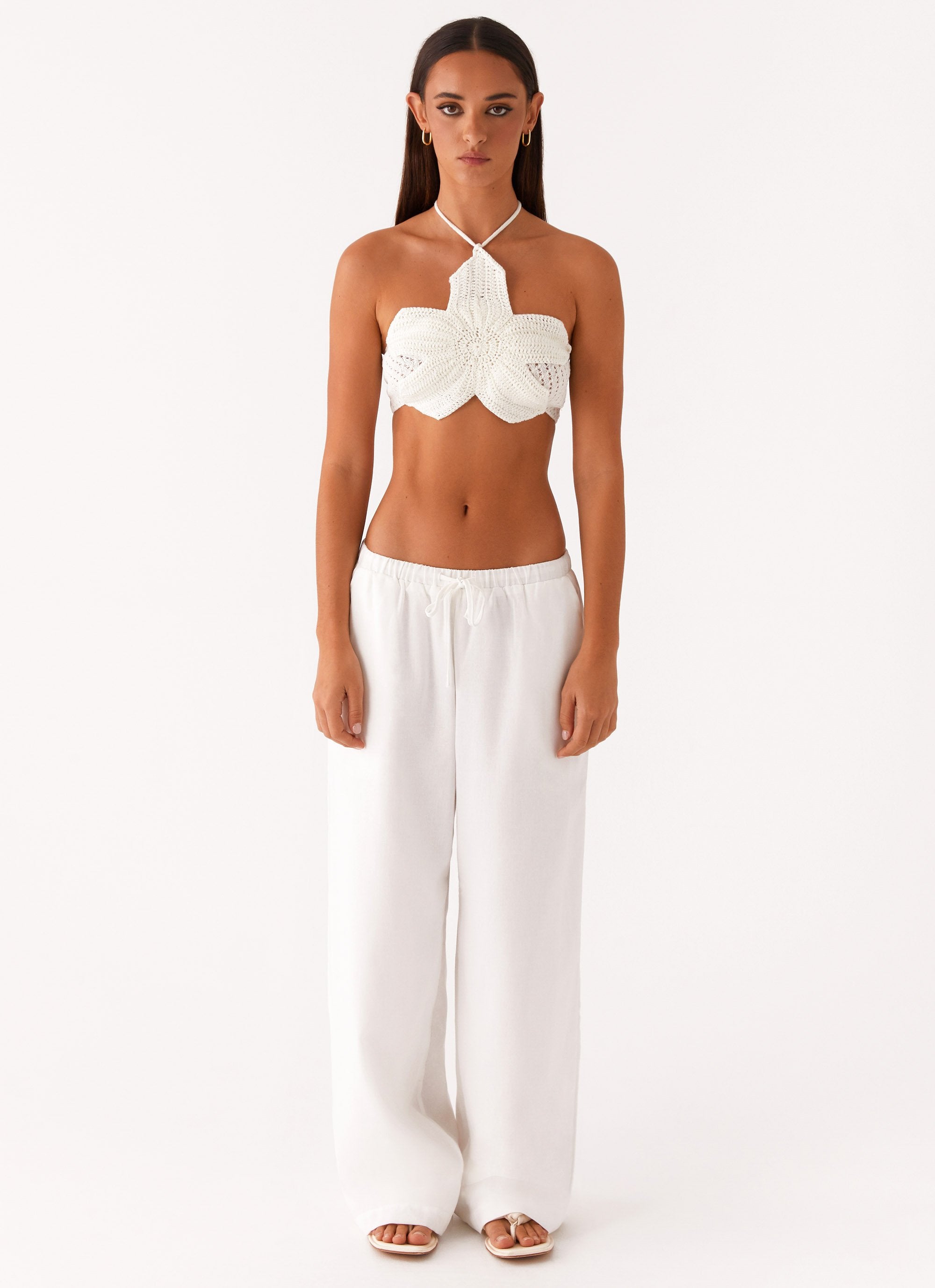 Palmilla Crochet Top - White