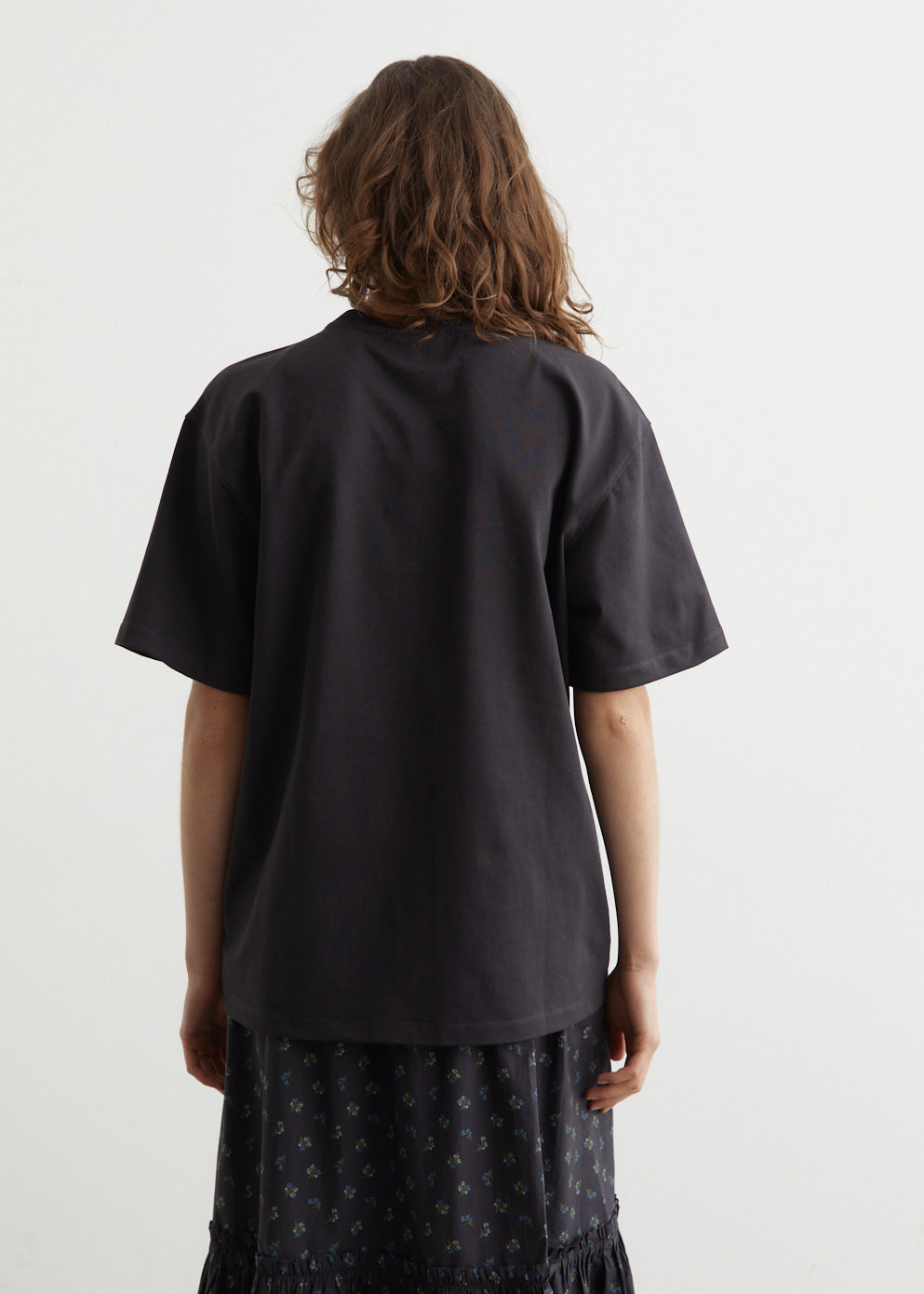 Heavy Cotton Drop Shoulder Ganni T-Shirt