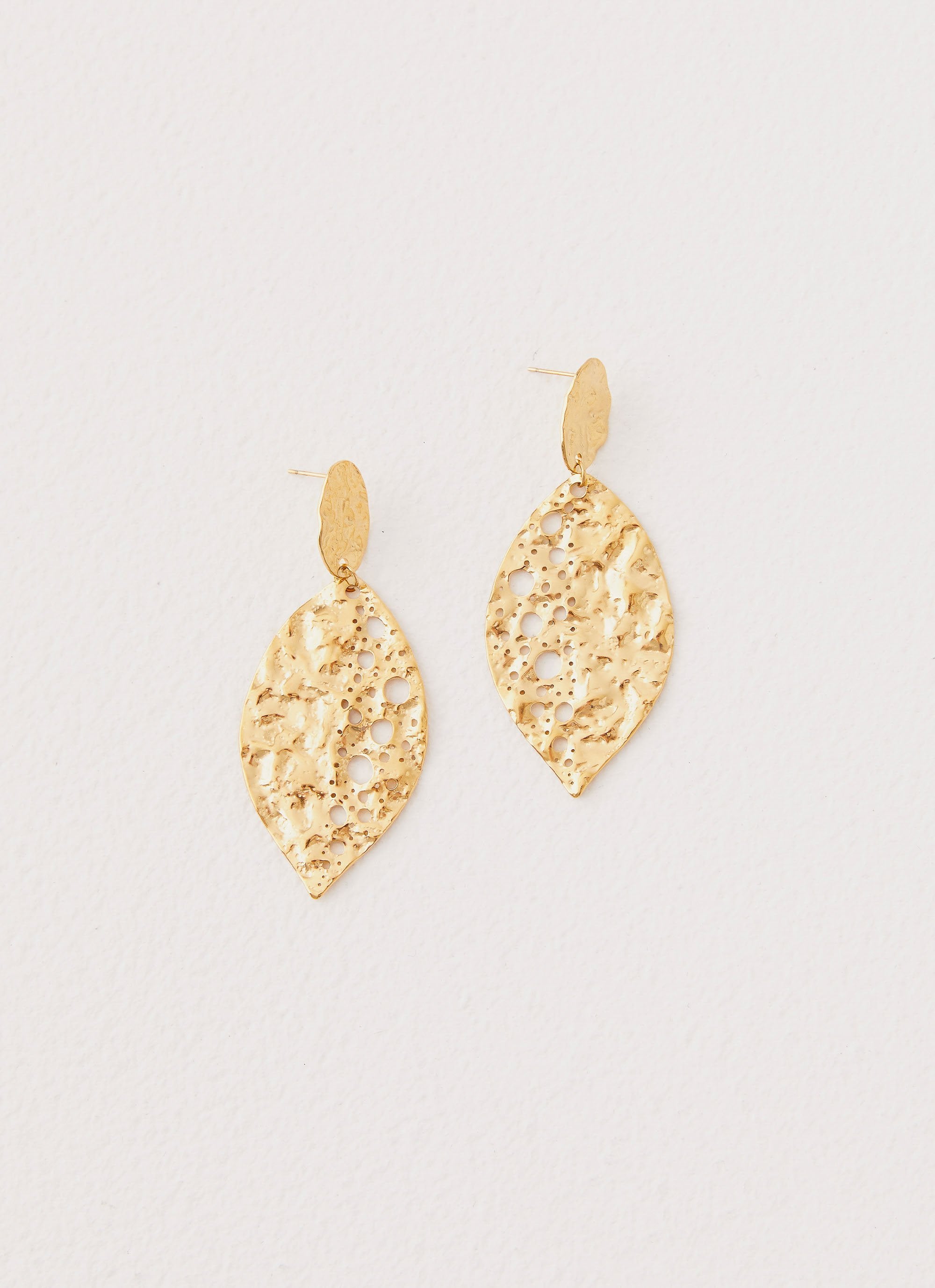 Palm Earrings - Gold