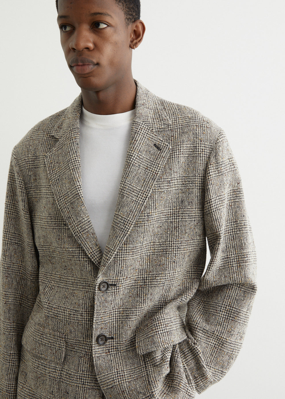 Drape Nep Tweed Jacket