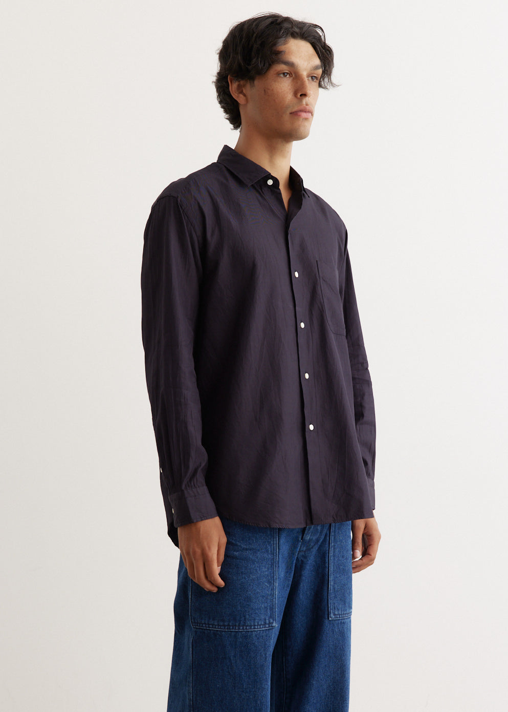 Semi Spread Collar Shirt