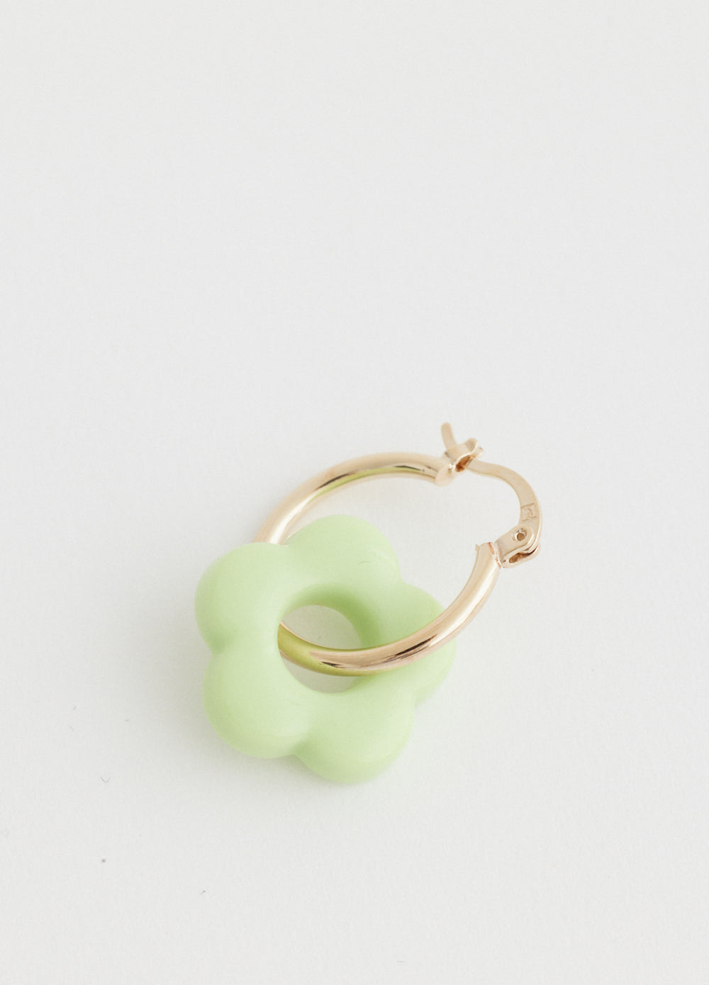 Hoop And Flower Earring