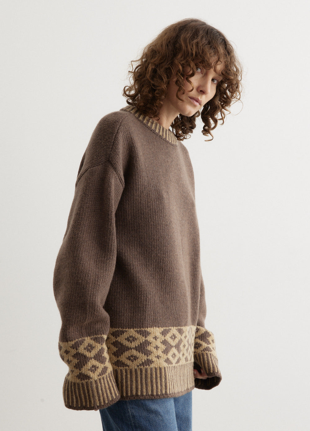 Jacquard Knit Sweater