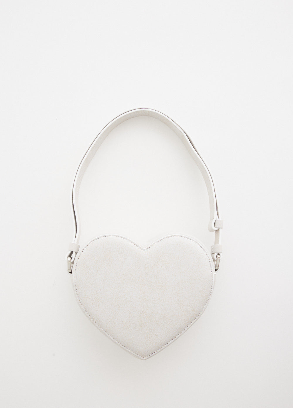 Crackle Heart Shoulder Bag