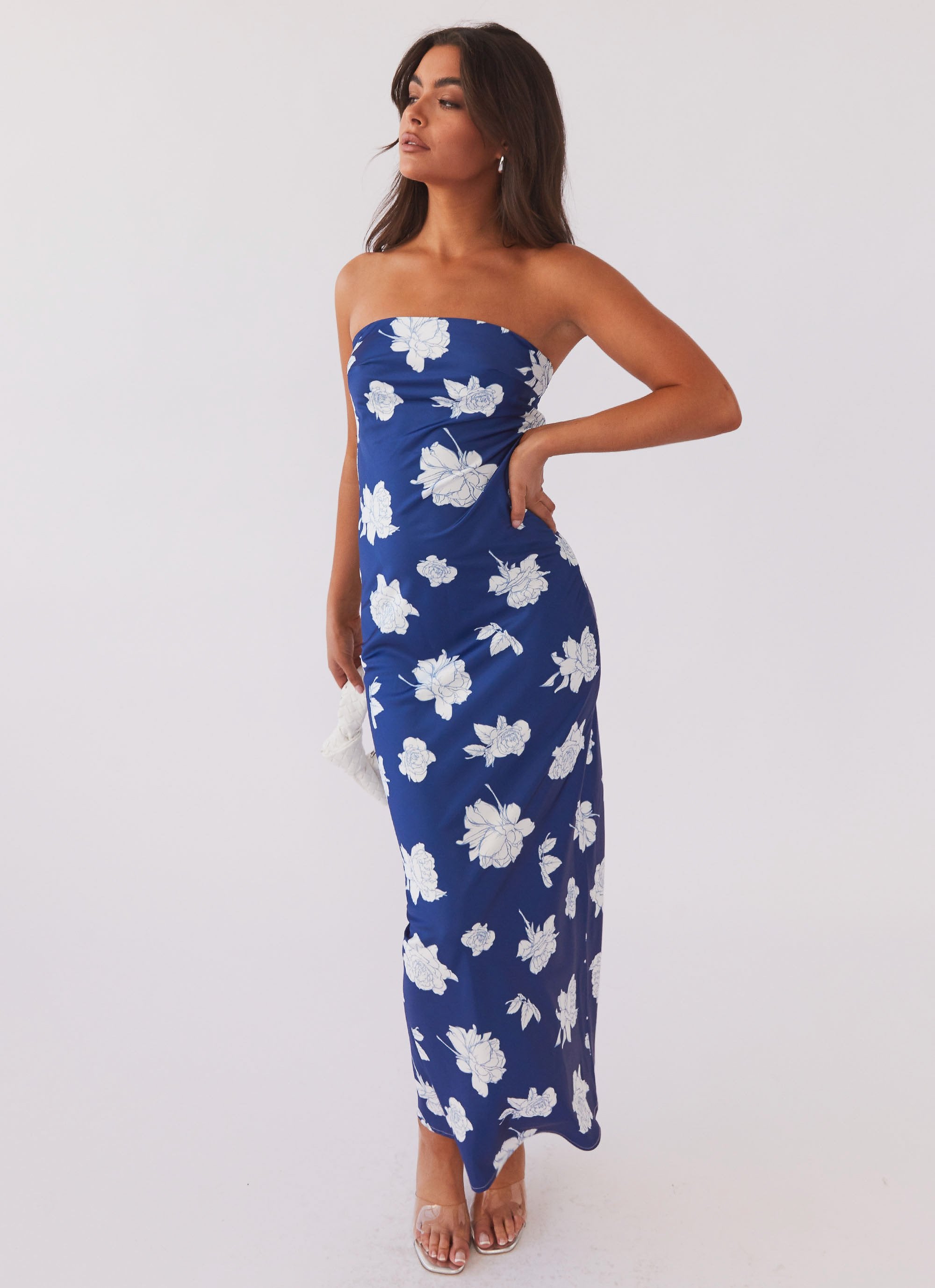 What I Want Maxi Dress - Navy Flora