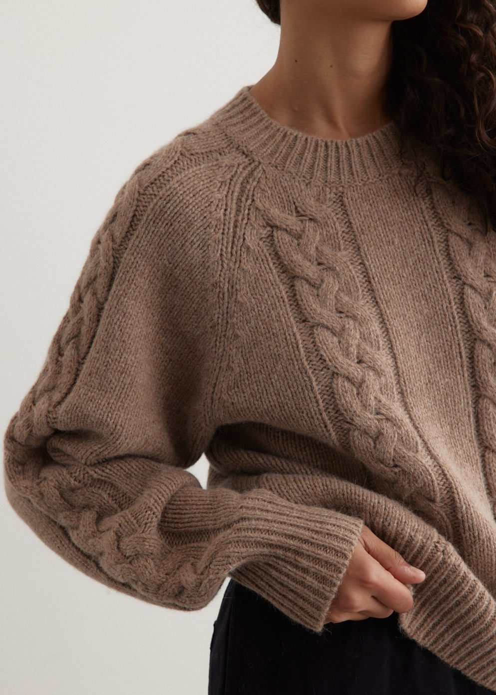 Alpaca Cashmere Cable Knit