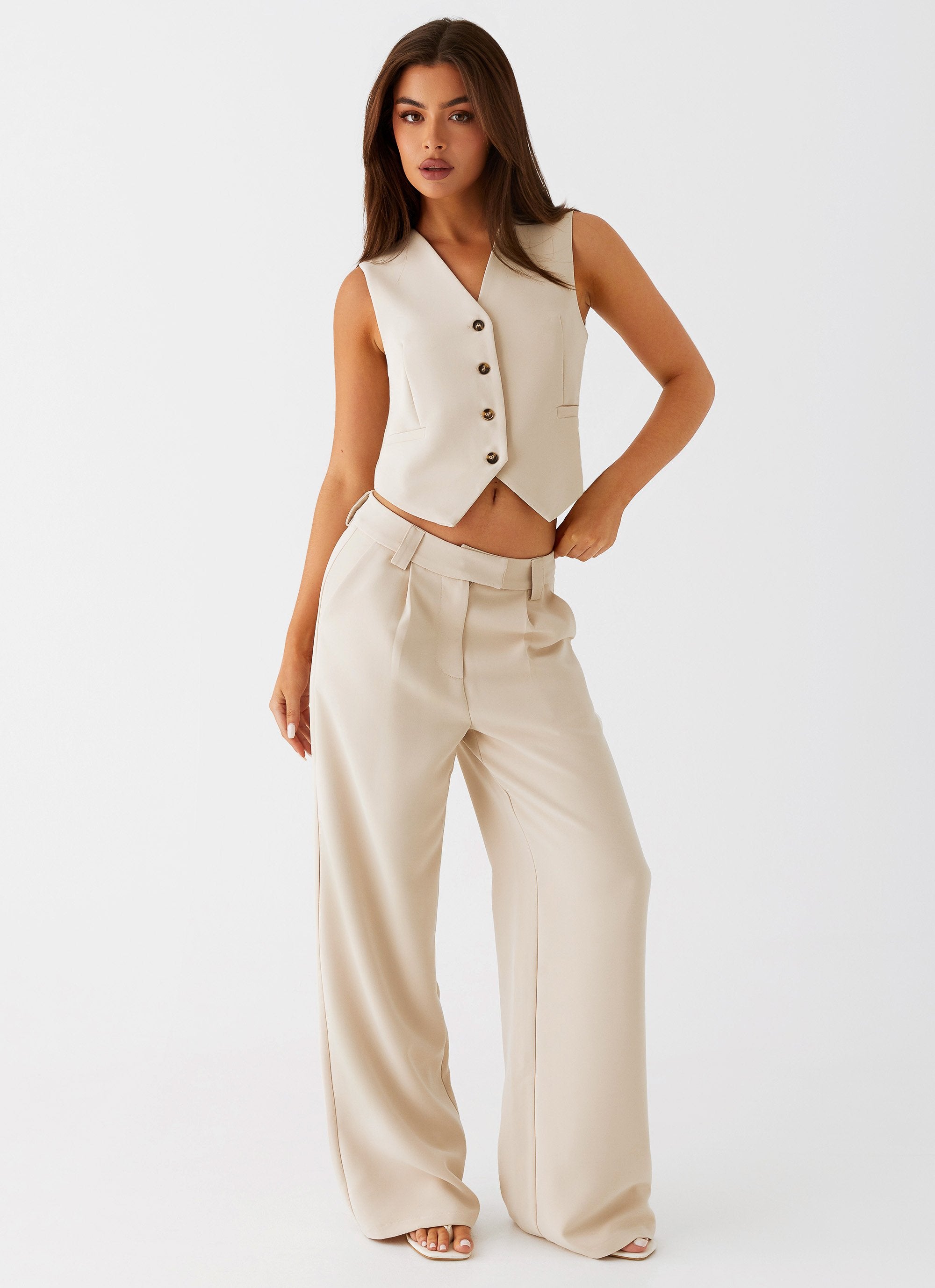 Midnight City Suit Pants - Beige