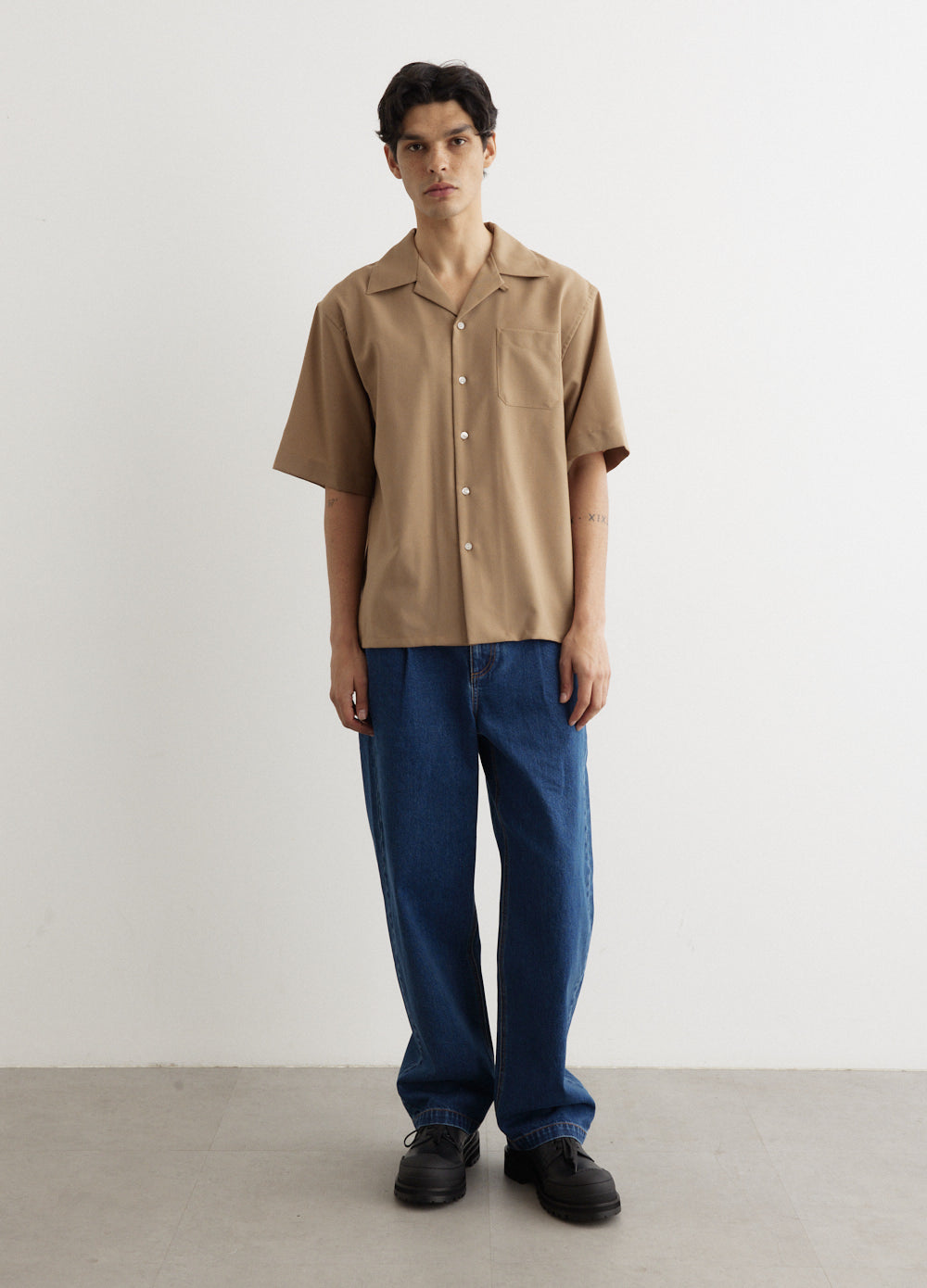 Tropical Wool Bowling Shirt