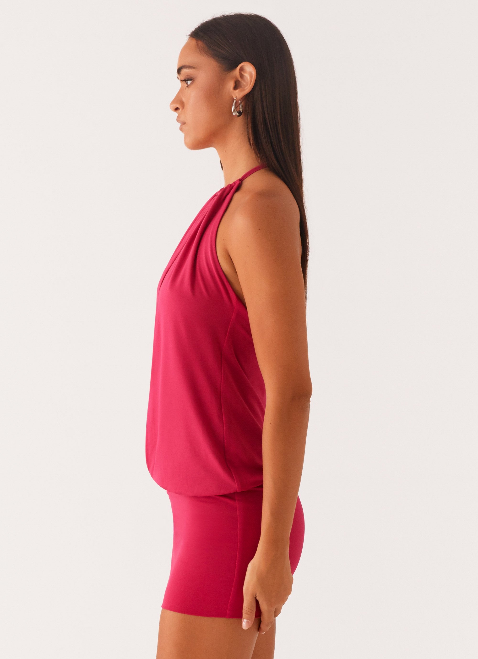 Ayisha Mini Dress - Fuchsia Pink