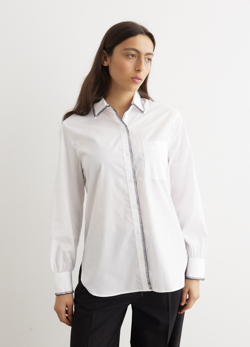 Maxine Blanket Stitch Shirt