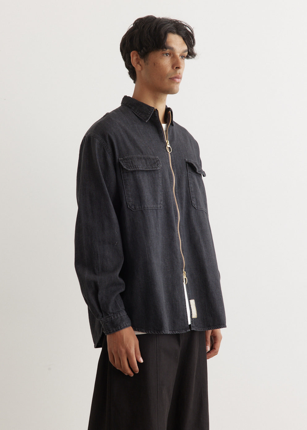 8oz BLKxECR Denim Drizzler Work Shirt