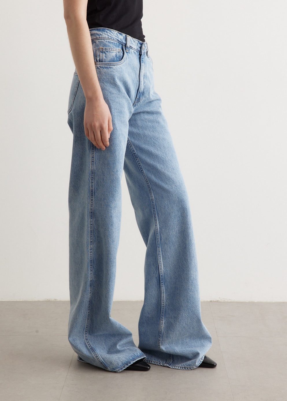 Wide Leg Denim Jeans