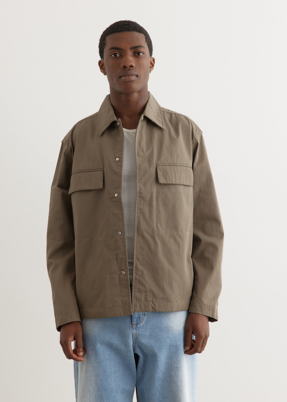 Pelle Fine Broken Twill Overshirt