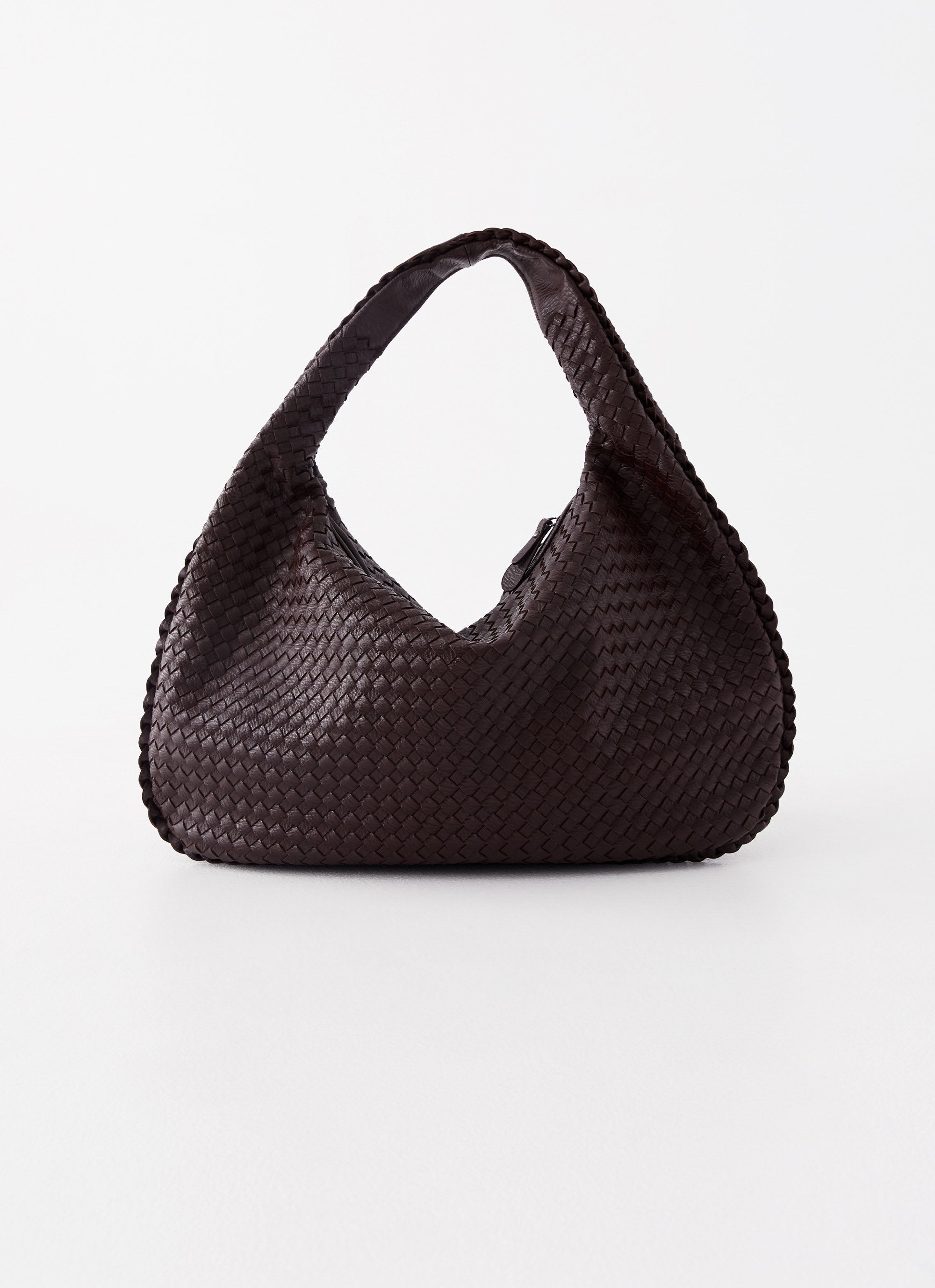 Oriona Woven Bag - Chocolate