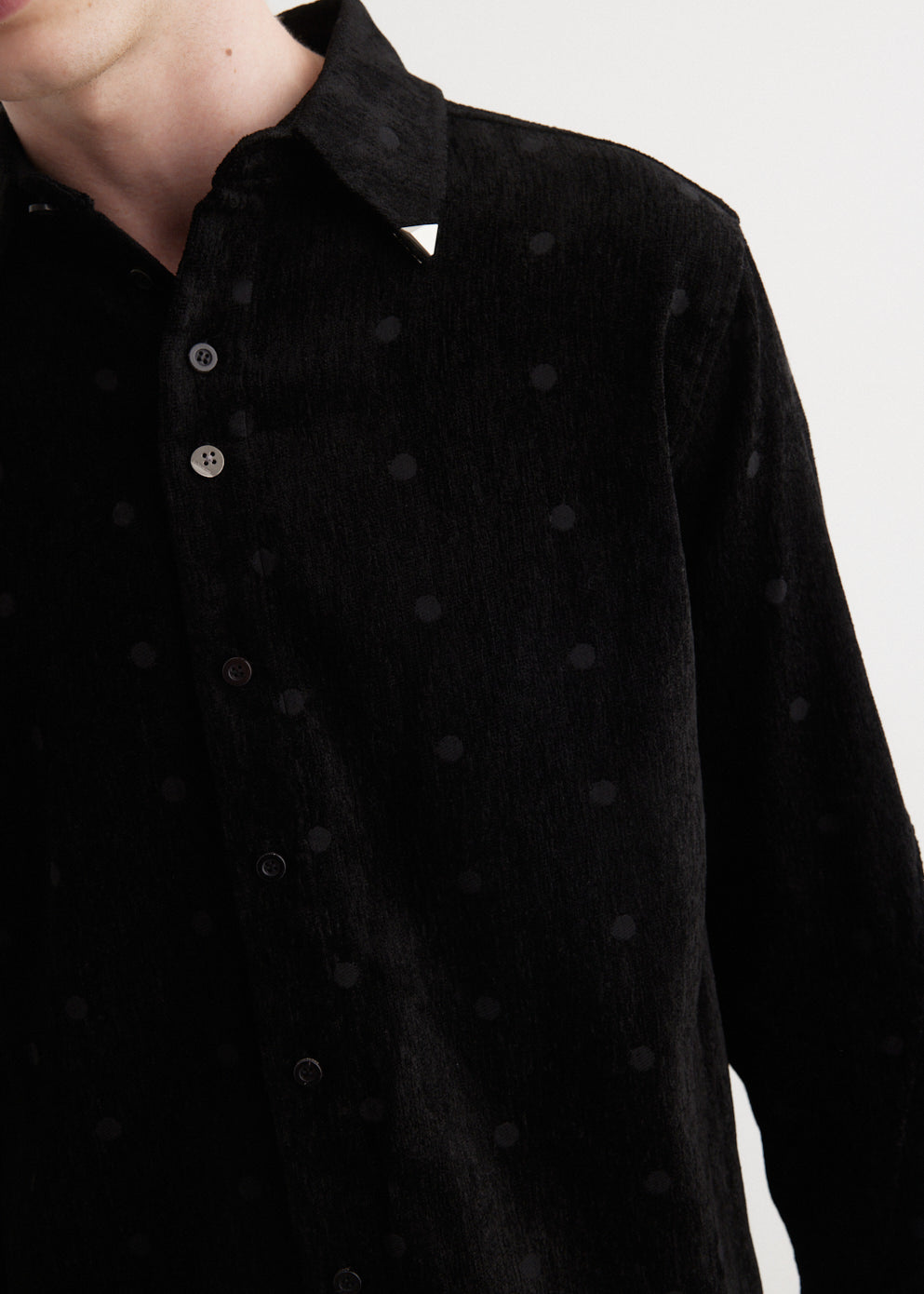 Pola Dot Jacquard Shirt