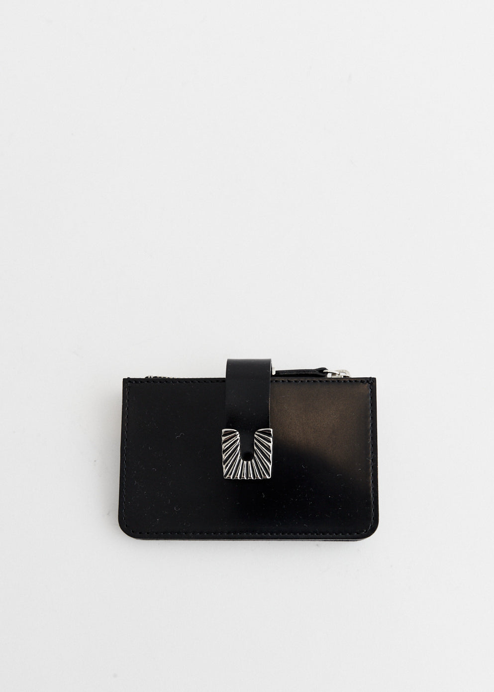 Square Tip Leather Wallet Small