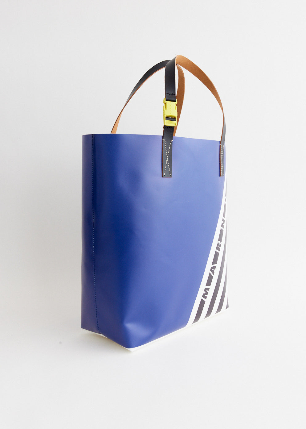 Diagonal Stripe Shopping Tote