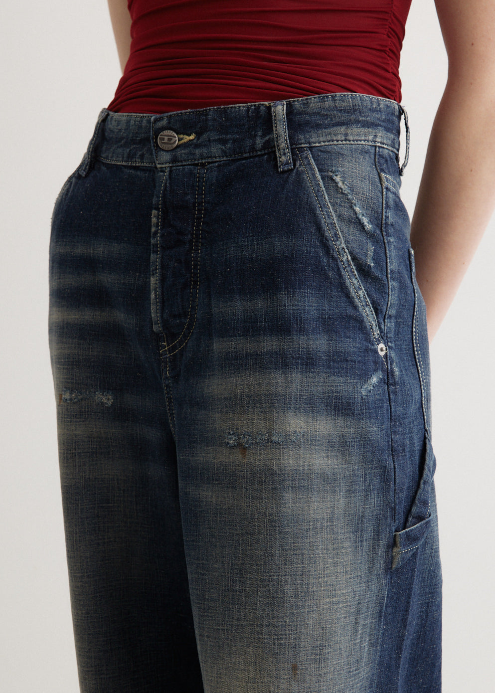 D-Sire-Work Pantalon Baggy Jeans