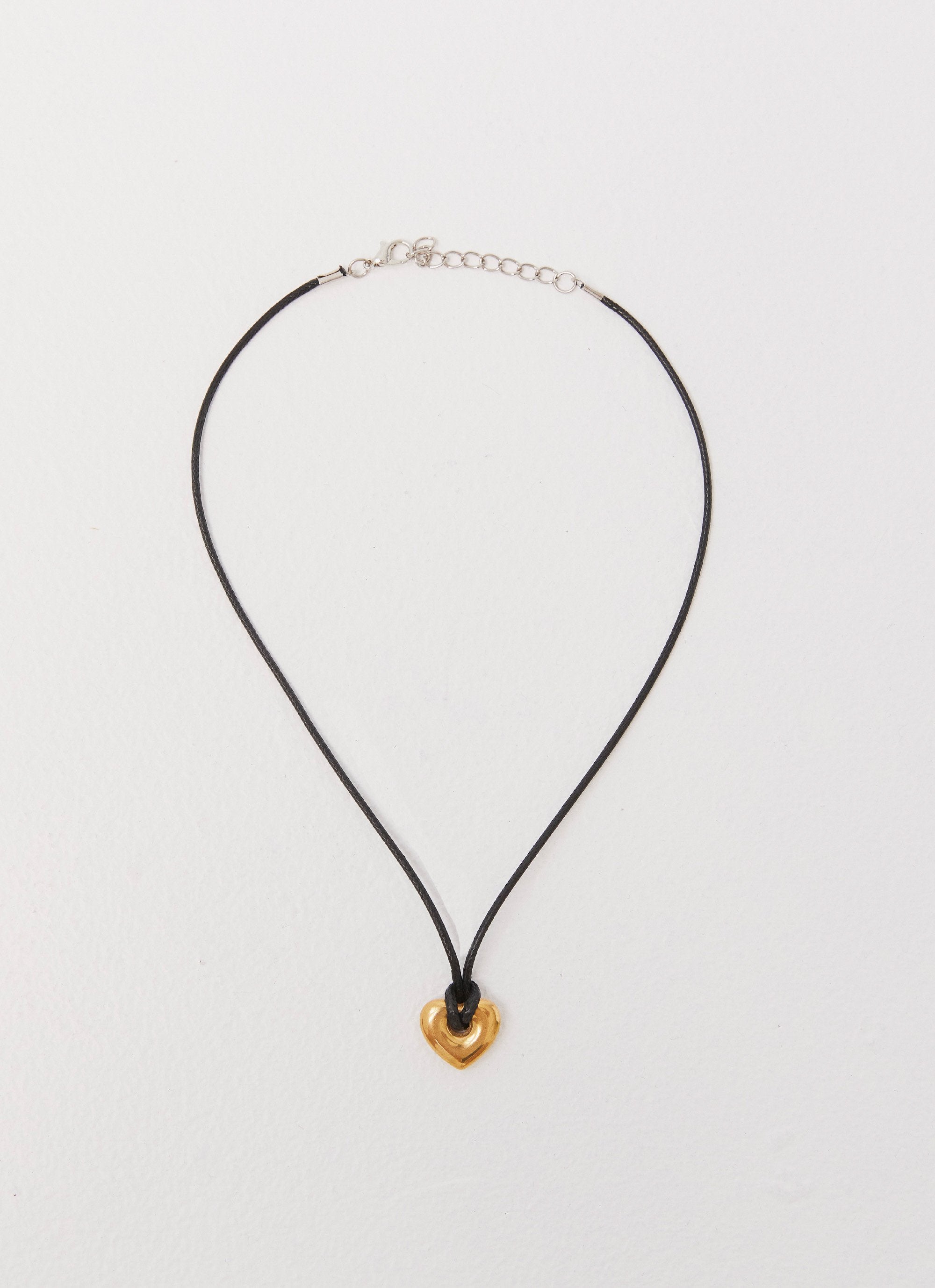 Laney Heart Rope Necklace - Gold