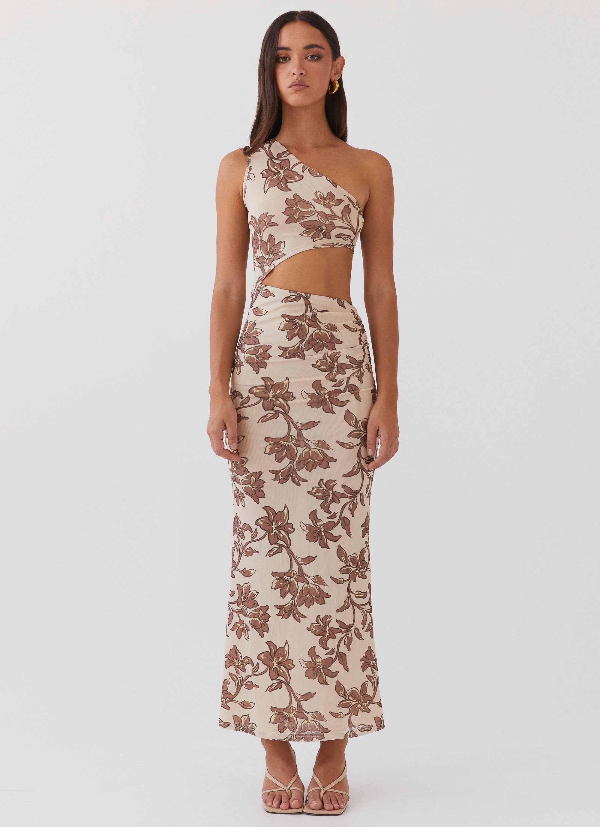 Shadows In The Sun Mesh Maxi Dress - Hazel Bloom