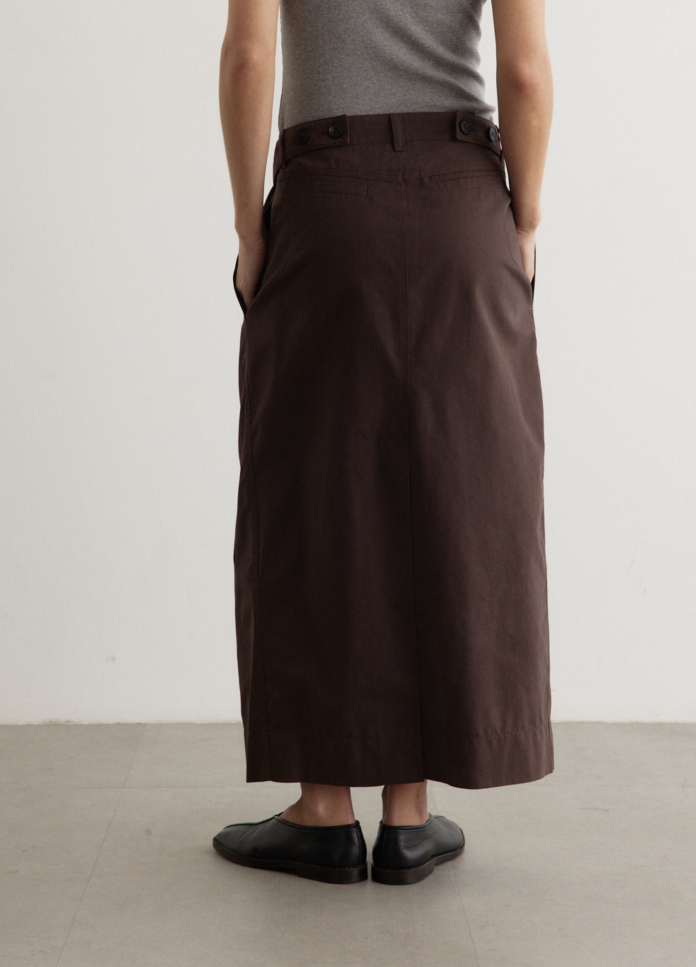 Double Waist Long Skirt
