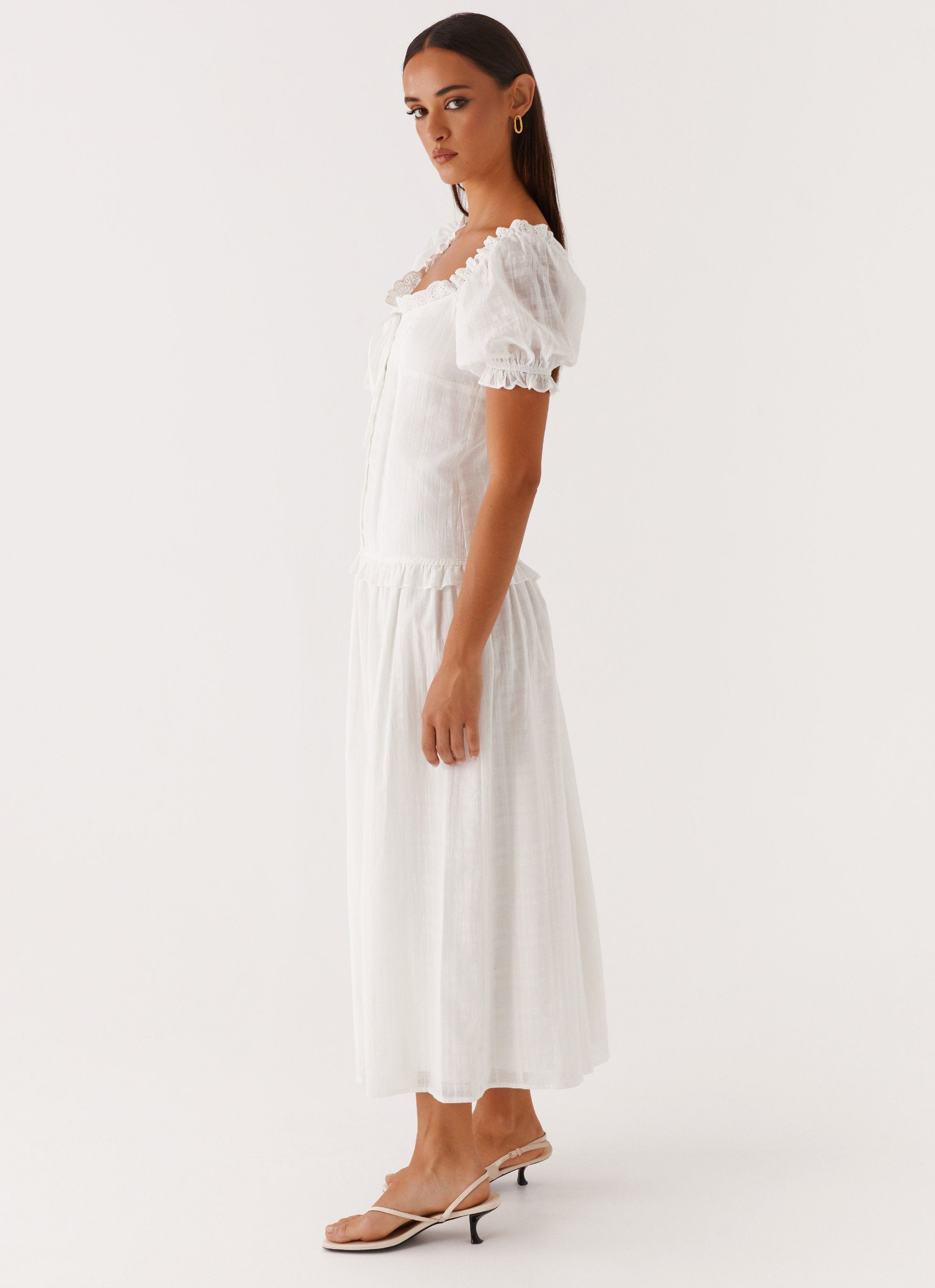 Hundred Percent Midi Dress - White