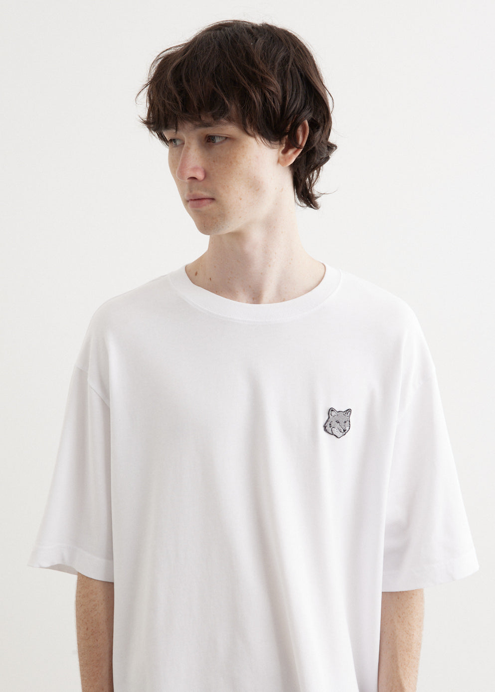 Bold Fox Head Patch Oversized T-Shirt