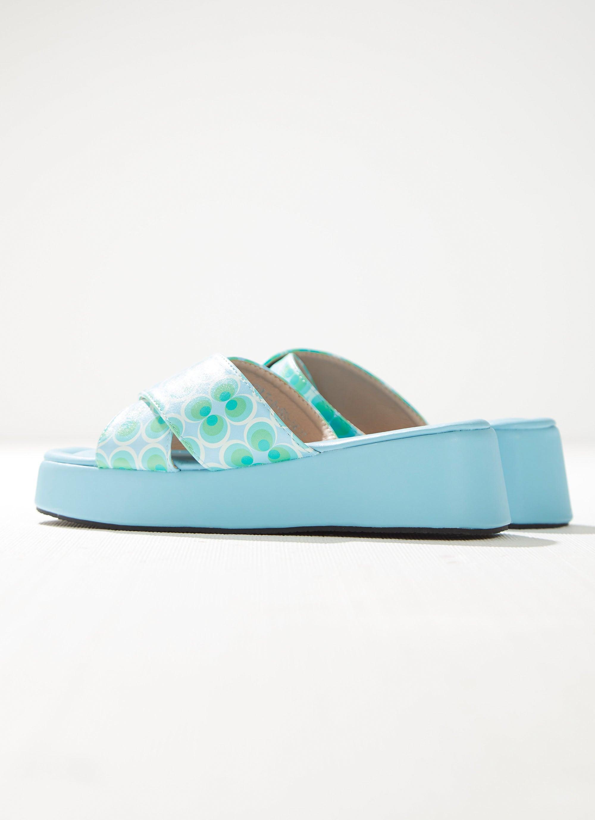 Fonda Cross Over Mule - Seafoam