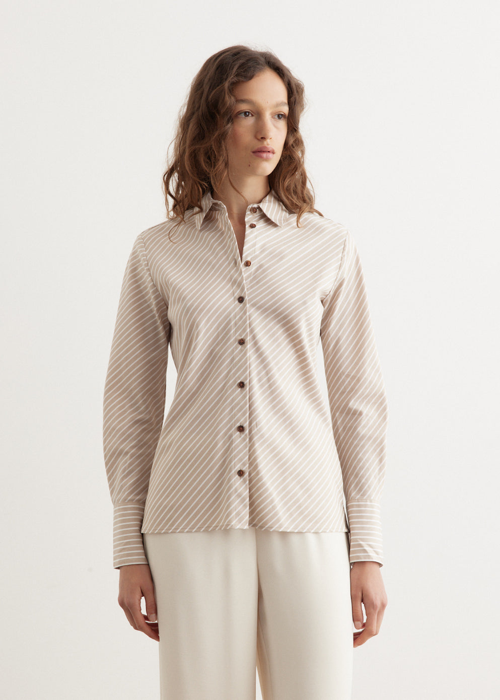 Sylvia Stripe Poplin Shirt