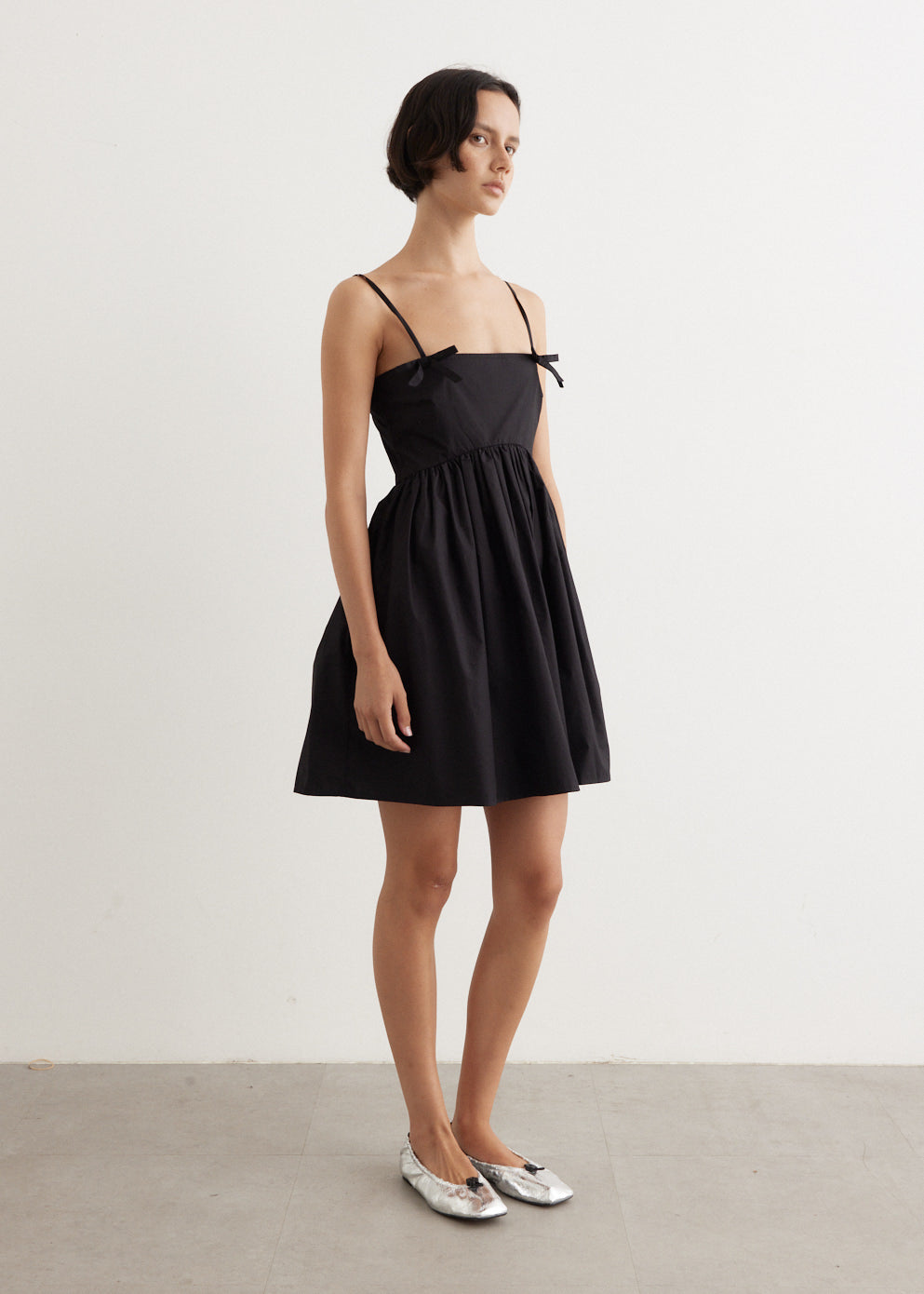 Cotton Poplin Strap Dress