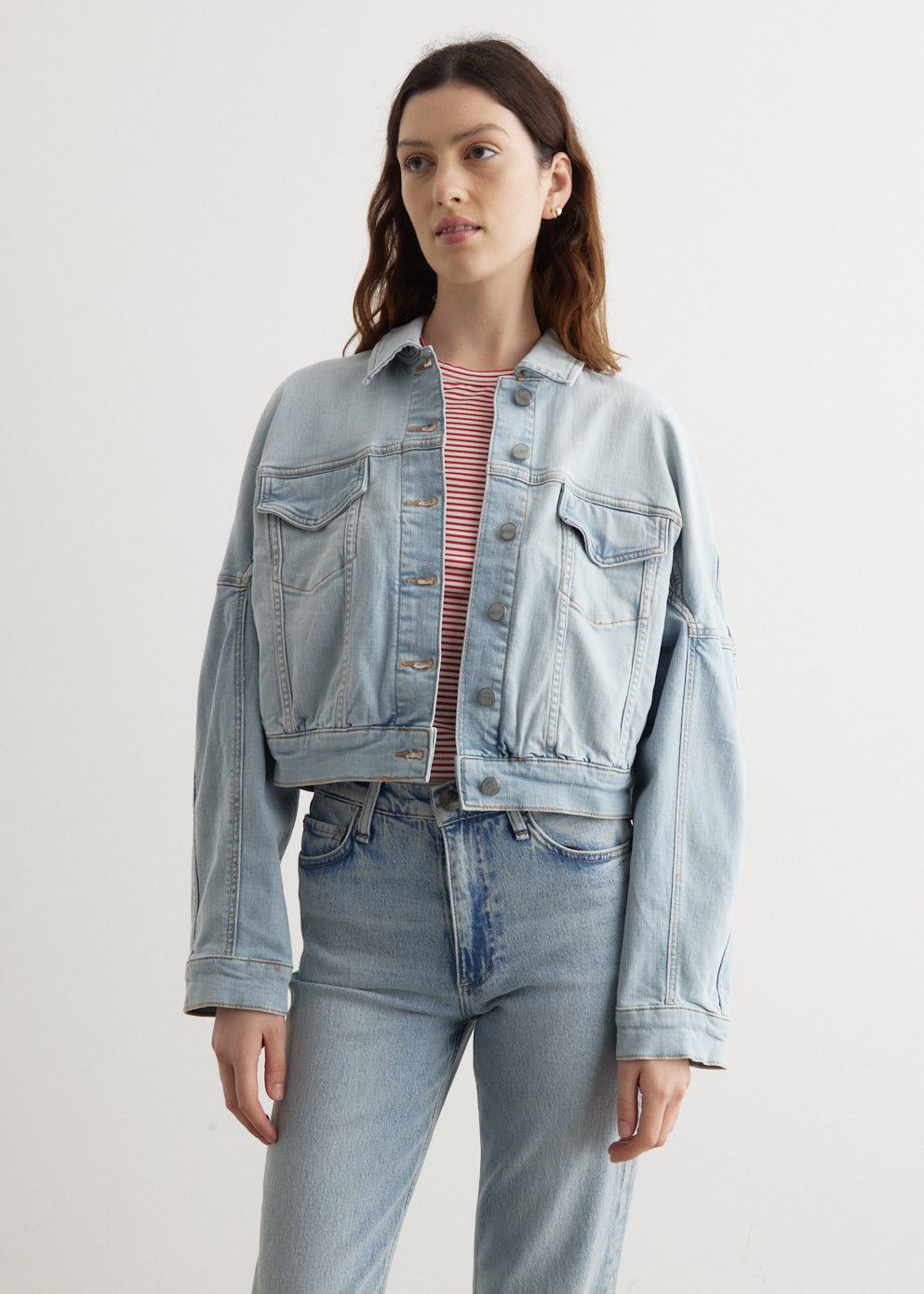 Tint Denim Bomber Jacket