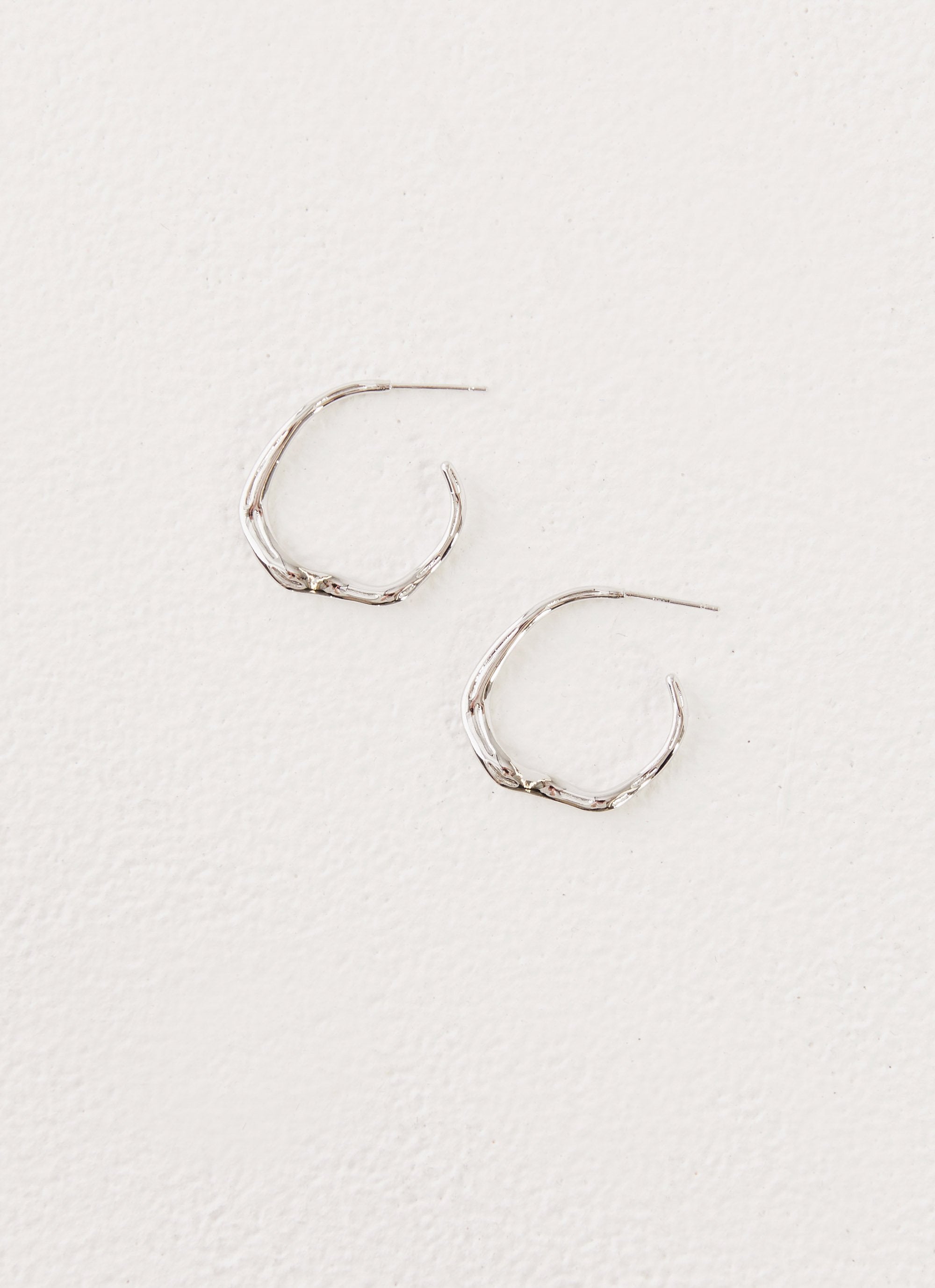 Etta Hoop Earrings - Silver