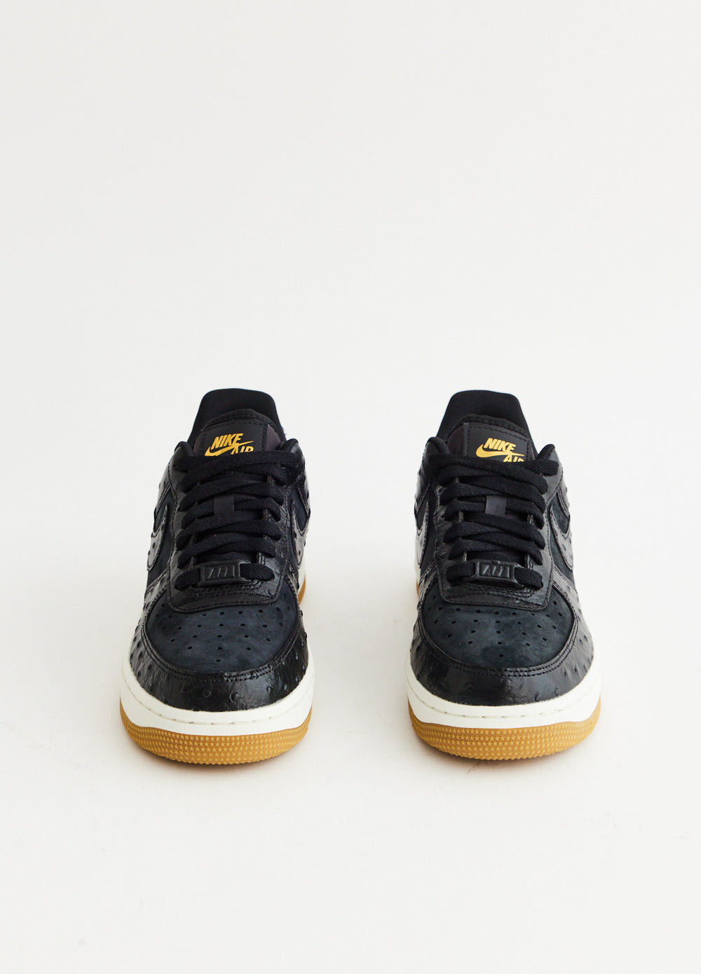 Womens' Air Force 1 Low 'Black Ostrich' Sneakers