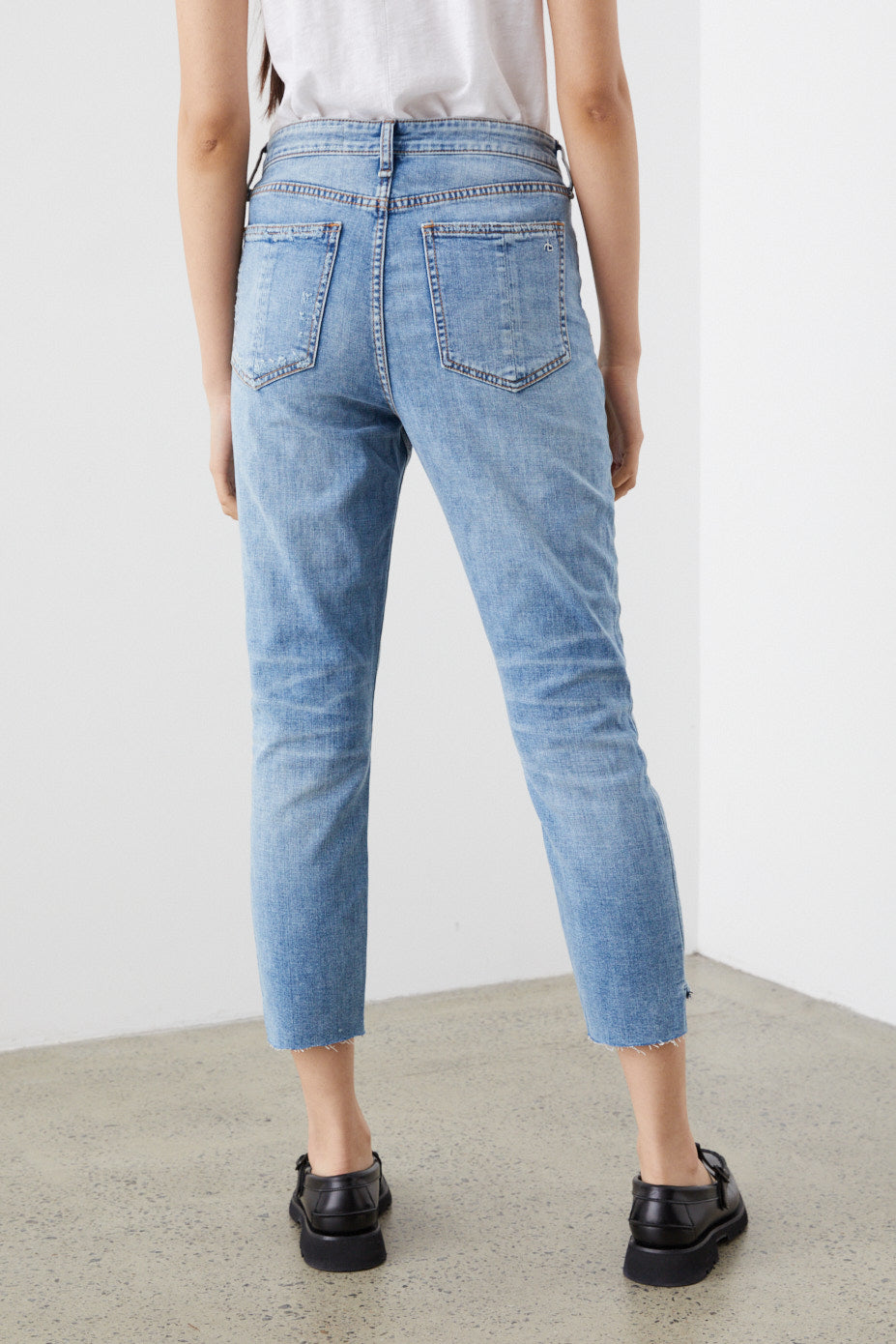 Nina High-Rise Shorty Cigarette Jeans