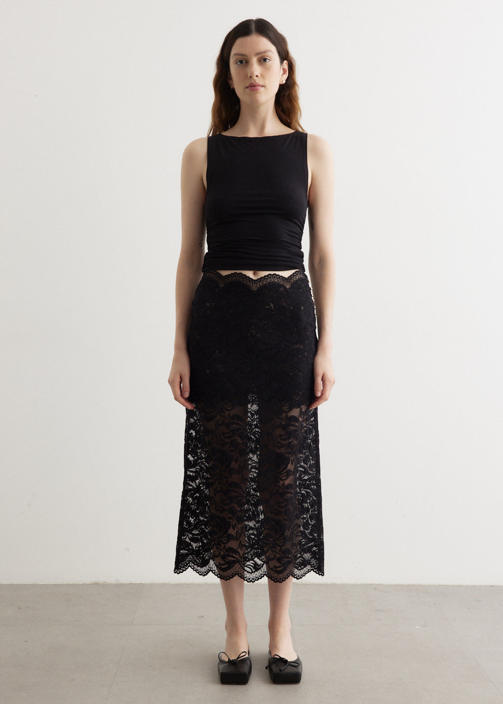 Lace Midi Skirt