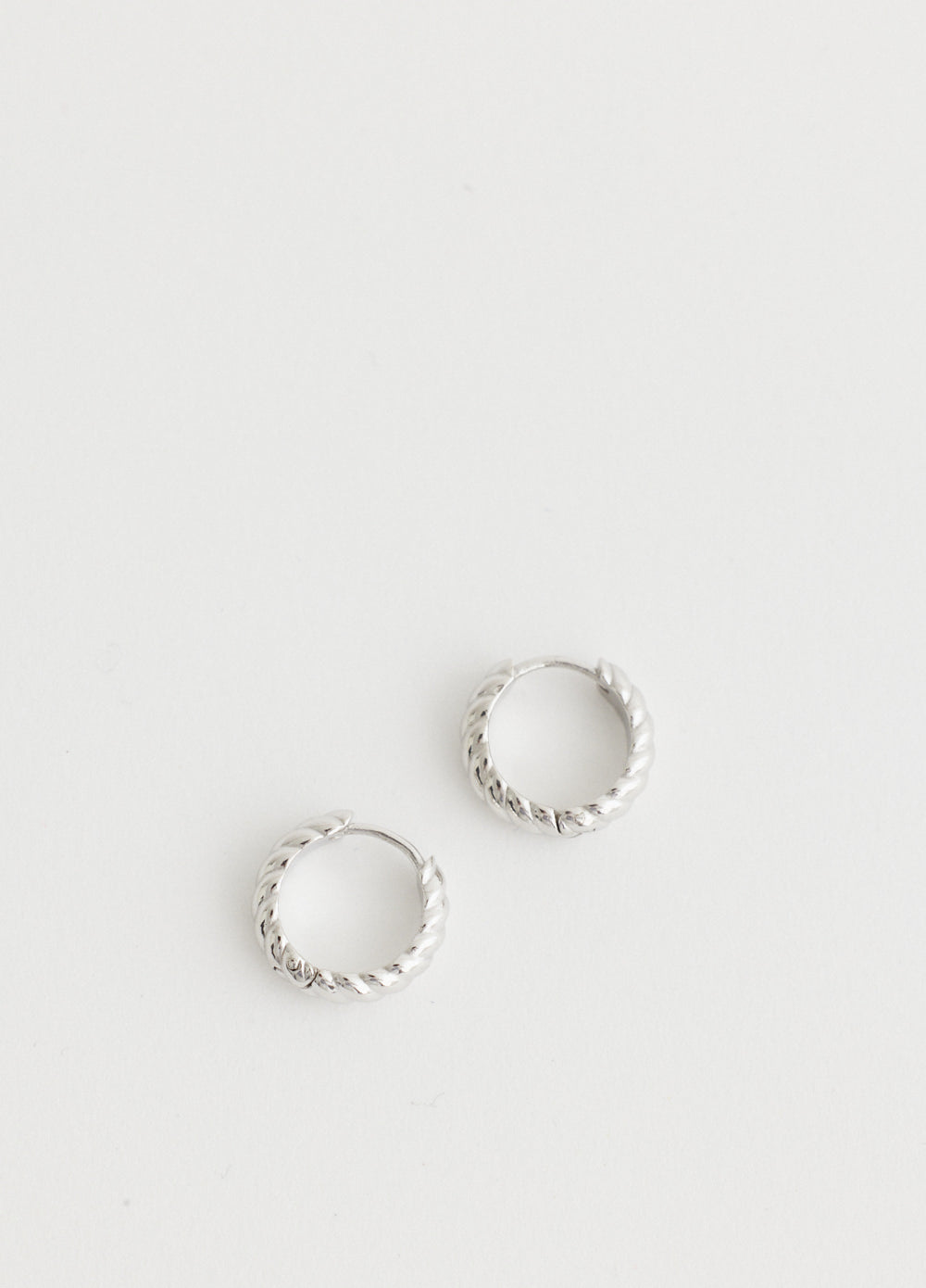 Small Twist Hoop Earrings