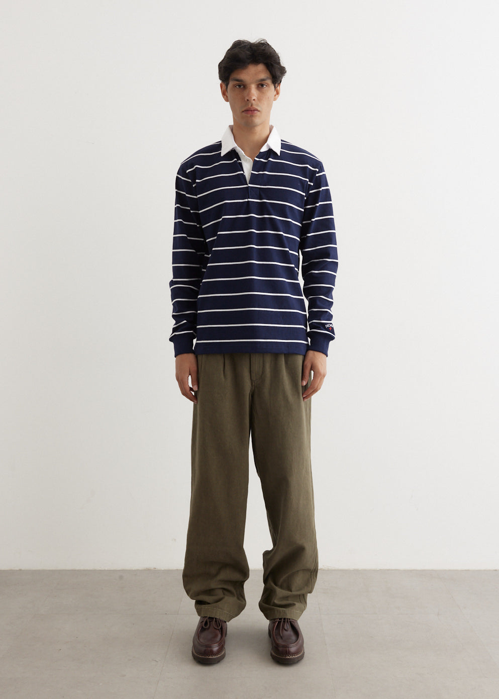 Double Pleat Cotton Pants