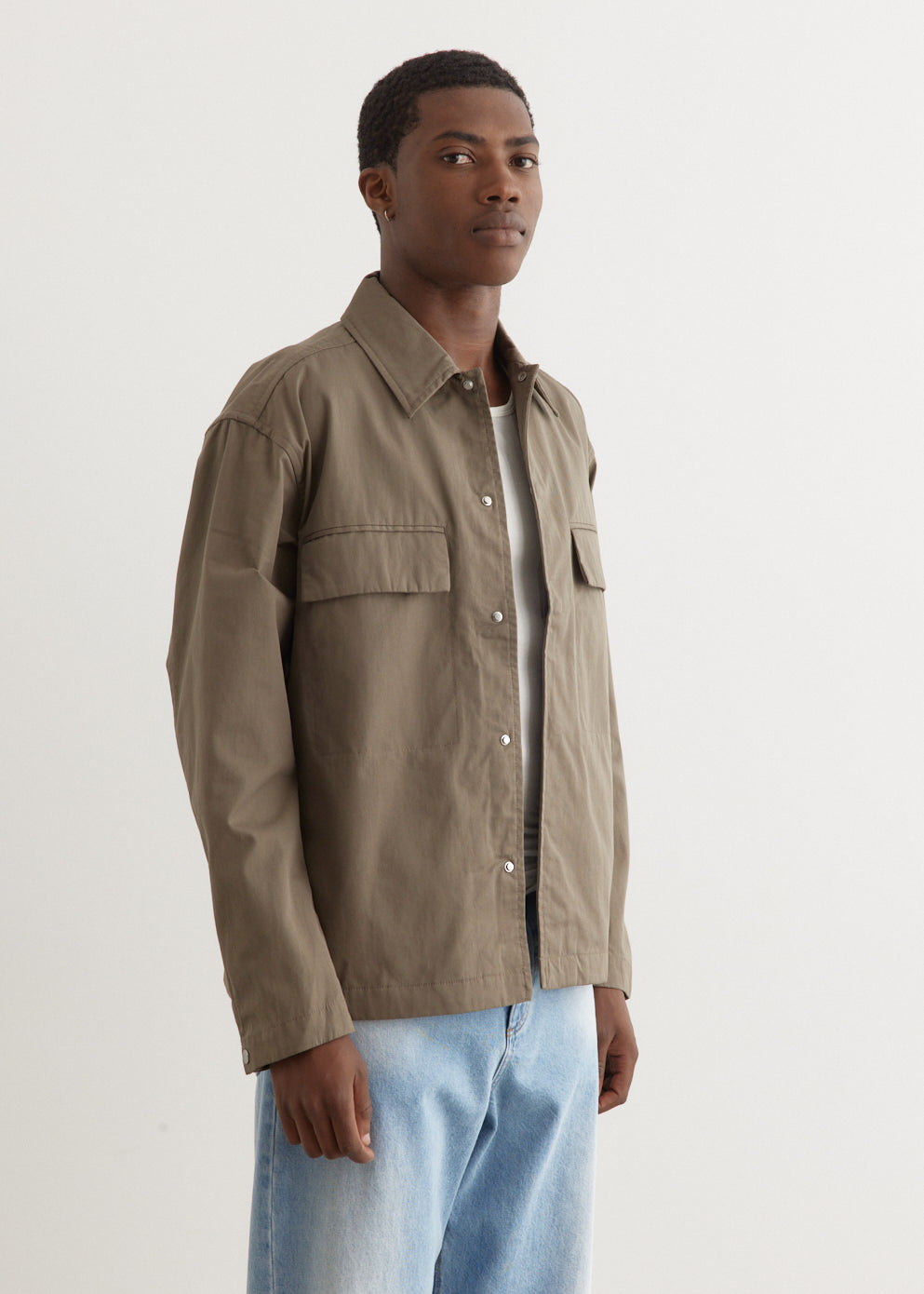 Pelle Fine Broken Twill Overshirt