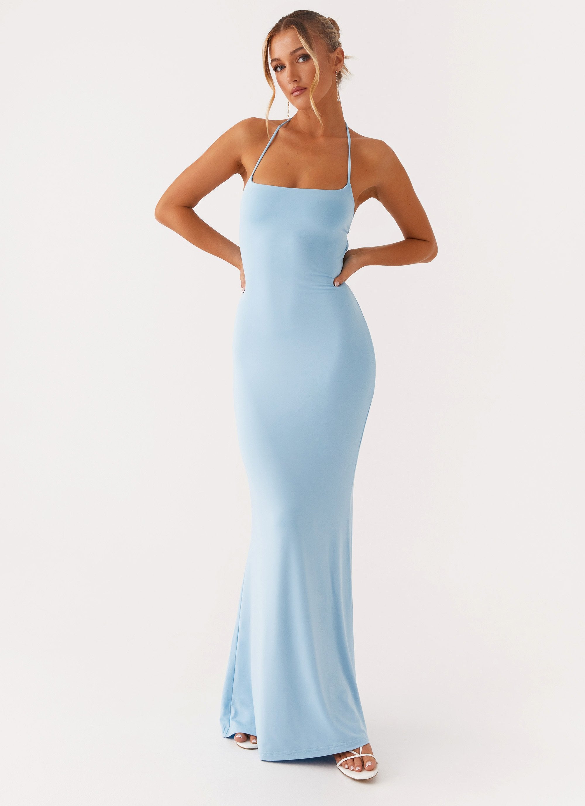 Talk About Us Maxi Dress - Blue