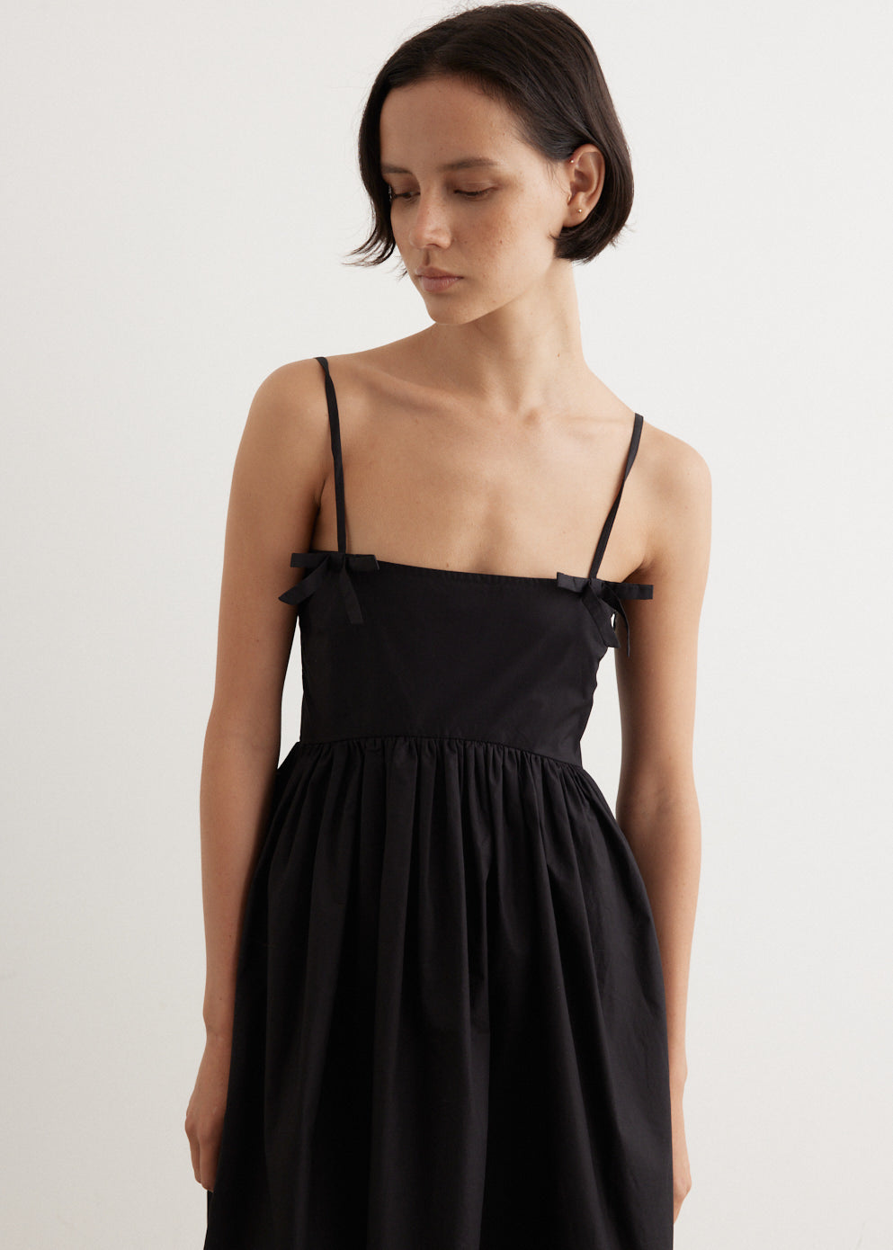 Cotton Poplin Strap Dress