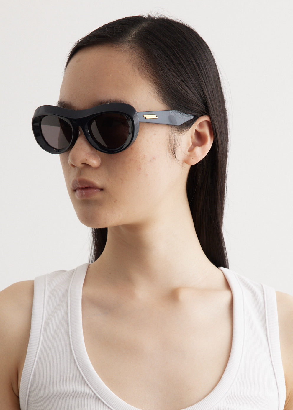Moulded Round Acetate Sunglasses